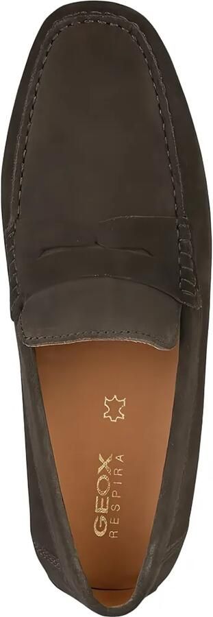 Geox Kosmopolis suède loafers Bruin - Foto 4