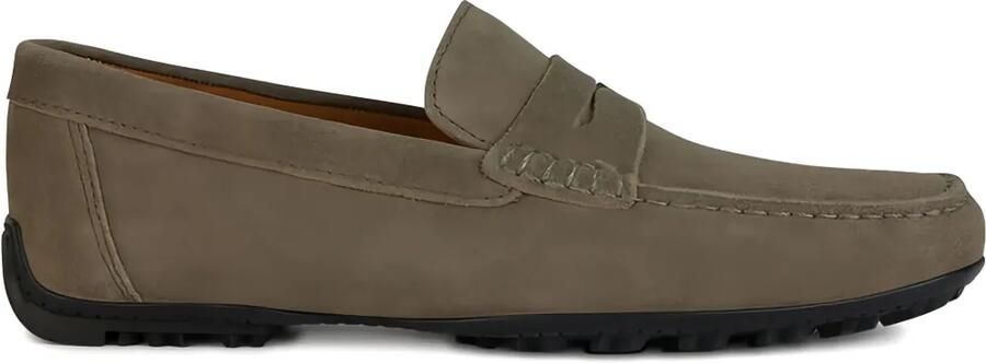 Geox Kosmopolis suède loafers met penny slot Beige