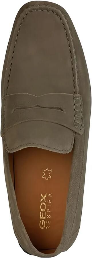 Geox Kosmopolis suède loafers met penny slot Beige - Foto 4