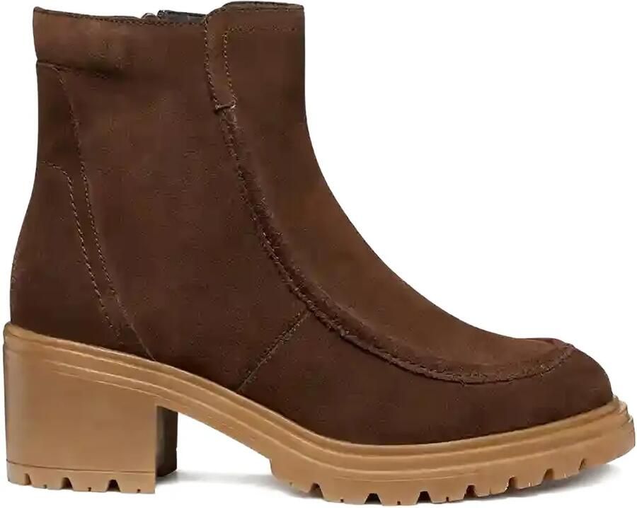 Geox Laarzen met blokhak en ritssluiting Bruin