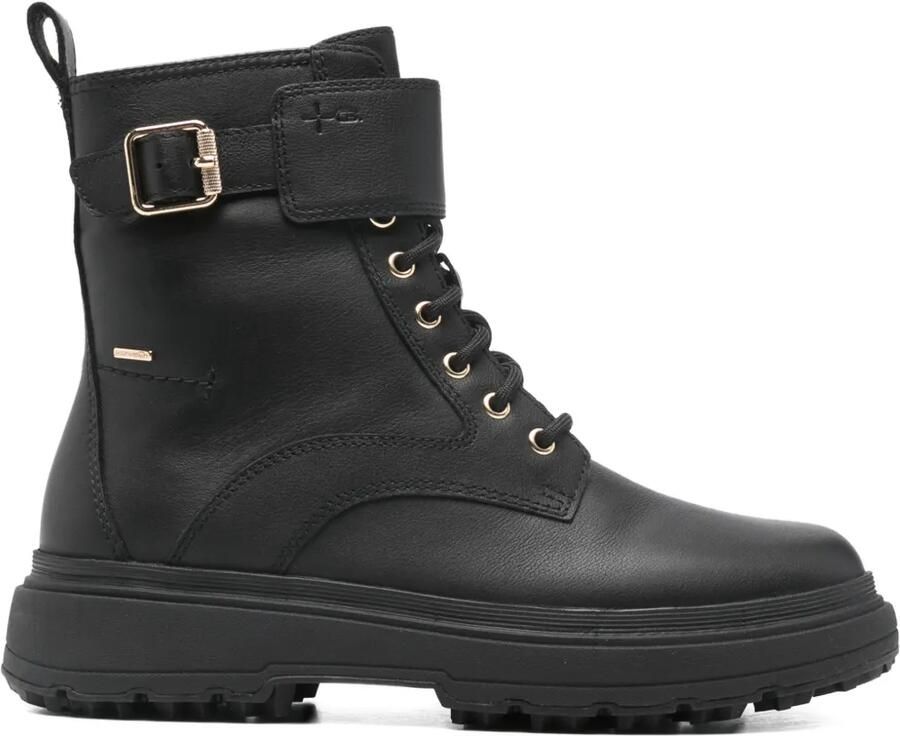 Geox Lamidie + Grip Abx laarzen met gesp Zwart