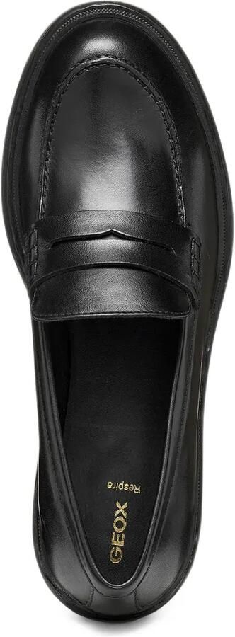 Geox Leren penny loafers Zwart - Foto 3