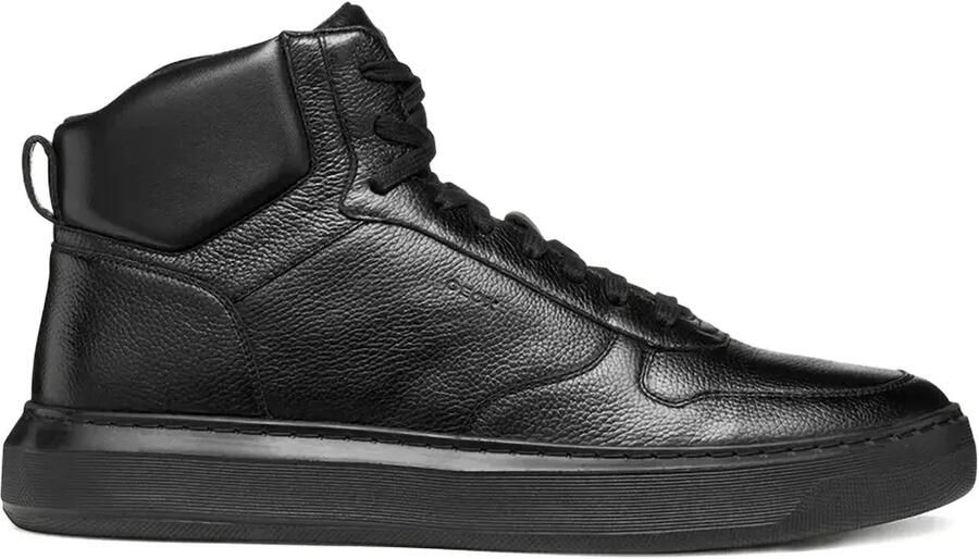 Geox Leren laarzen met logodetail Zwart