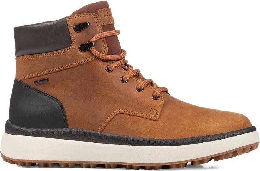 Geox Leren veterlaarzen Bruin