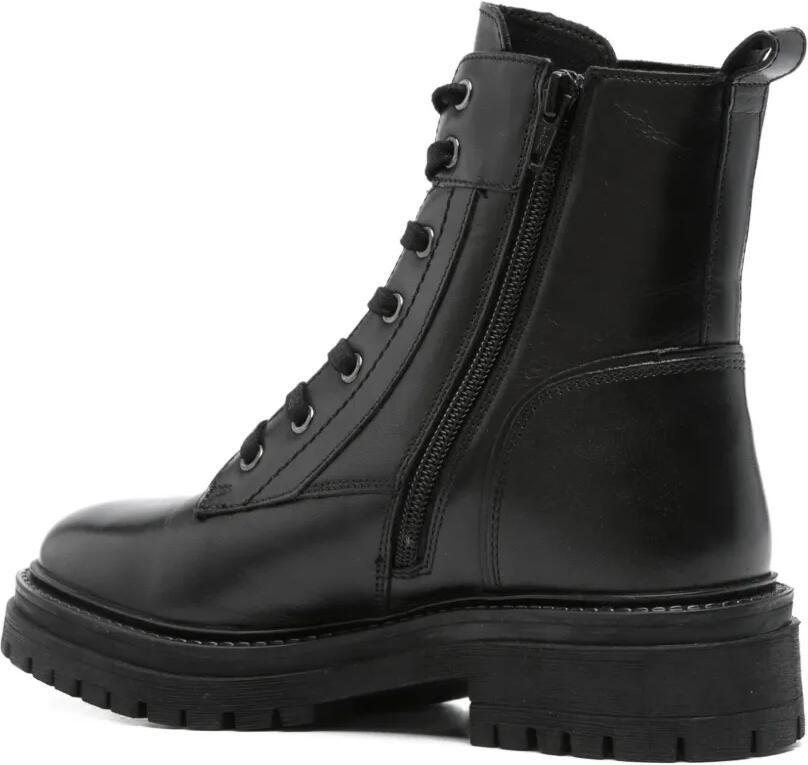Geox Leren veterlaarzen Zwart - Foto 3