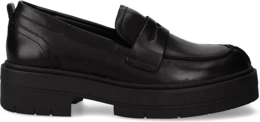 Geox Loafers met chunky plateauzool Zwart