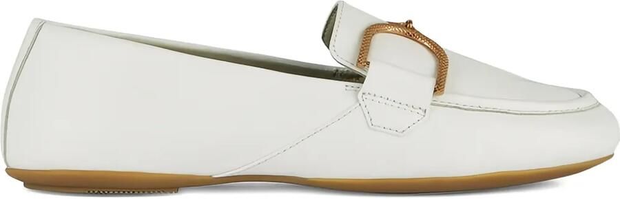 Geox Loafers met gesp Wit