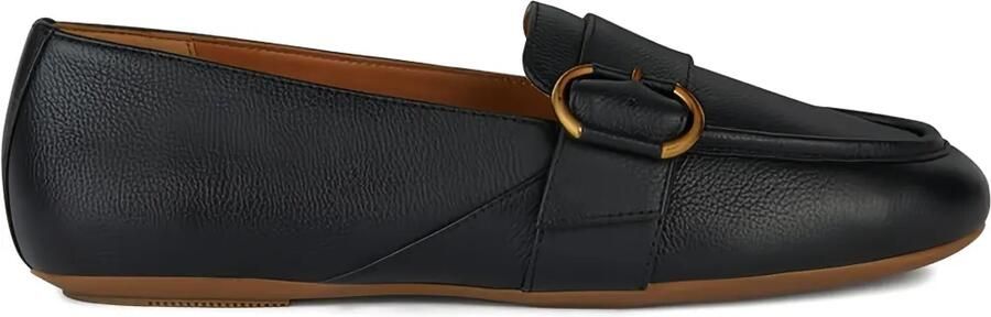 Geox Loafers met gesp Zwart