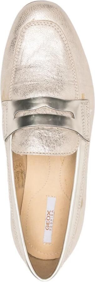 Geox Loafers met metallic-effect Goud - Foto 3
