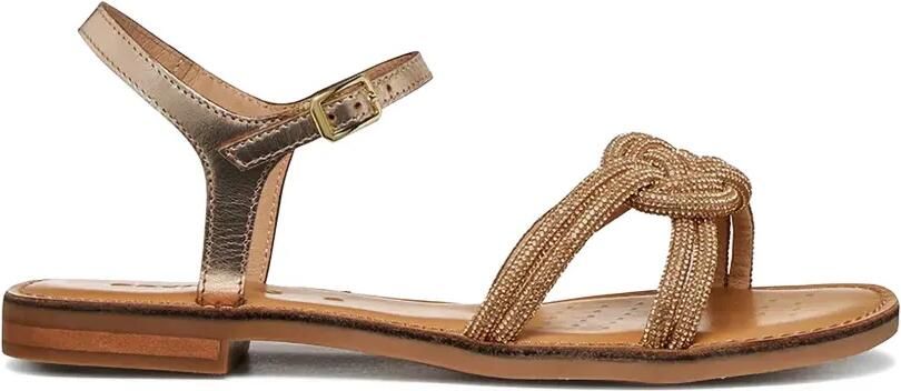Geox Maddalusia C geknoopte sandalen Goud