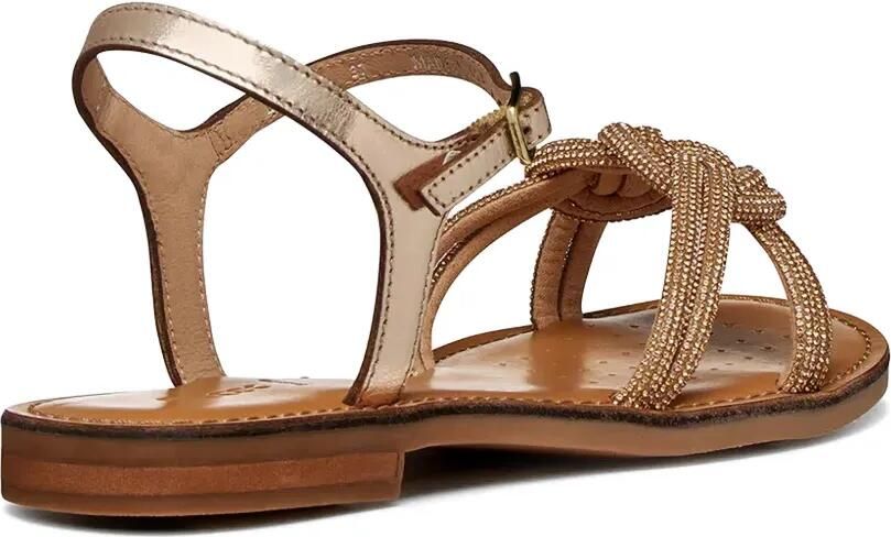 Geox Maddalusia C geknoopte sandalen Goud - Foto 2
