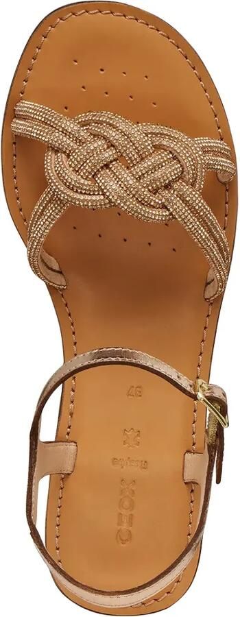 Geox Maddalusia C geknoopte sandalen Goud - Foto 5