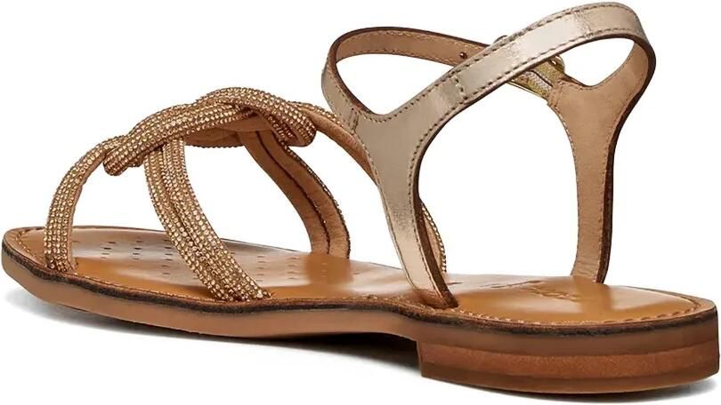 Geox Maddalusia C geknoopte sandalen Goud - Foto 3
