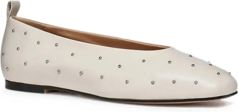 Geox Marsilea leren ballerina's verfraaid met studs Beige - Foto 4