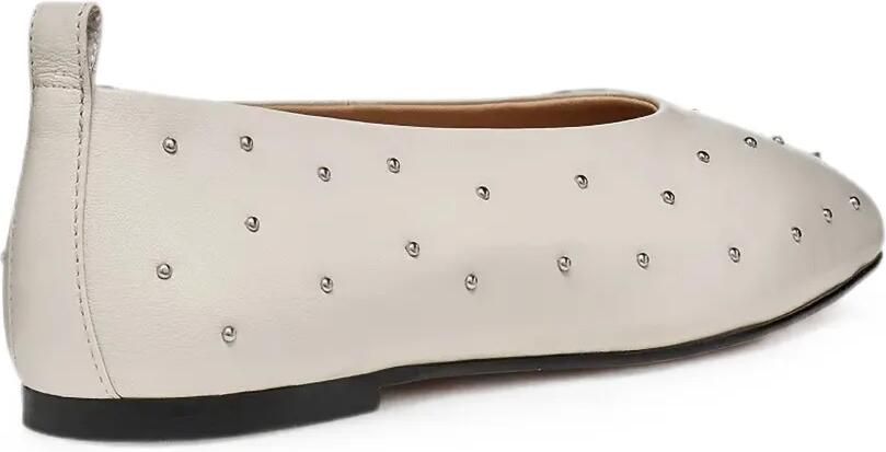 Geox Marsilea leren ballerina's verfraaid met studs Beige - Foto 2