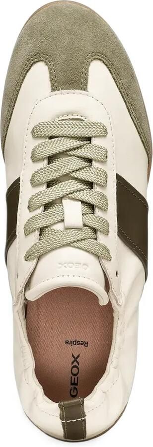 Geox Maryemy leren sneakers met suède vlakken Grijs - Foto 3