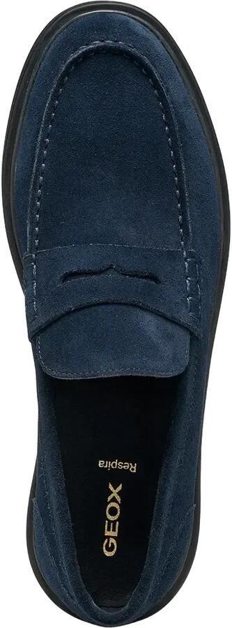 Geox Massimiano suède loafers Blauw - Foto 4