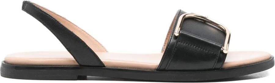 Geox Naileen slingback sandalen met gesp Zwart