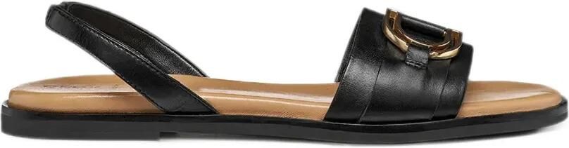 Geox Naileen slingback sandalen met gespdetail Zwart