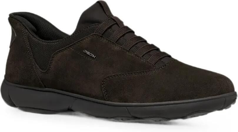 Geox Nebula 2.0 suede-finish lace-up sneakers Bruin