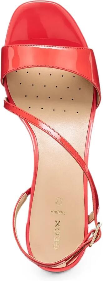 Geox New Eraklia 50 T01 sandalen met blokhak Rood - Foto 5