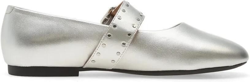 Geox New Palmaria ballerina's verfraaid met studs Zilver