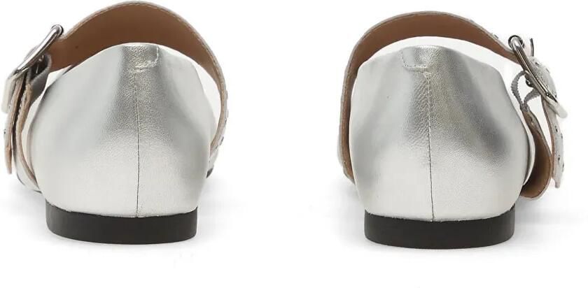 Geox New Palmaria ballerina's verfraaid met studs Zilver - Foto 2