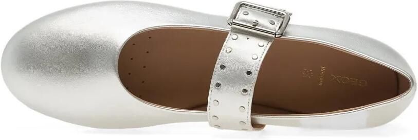 Geox New Palmaria ballerina's verfraaid met studs Zilver - Foto 5