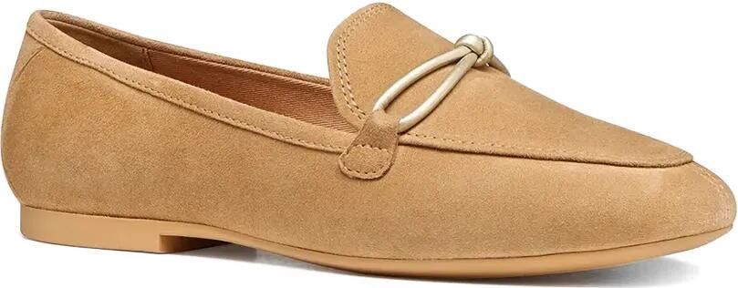 Geox New Palmaria suède loafers met geknoopt detail Beige - Foto 5