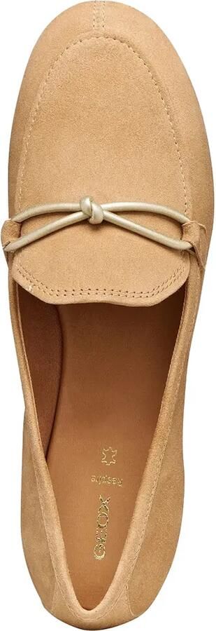 Geox New Palmaria suède loafers met geknoopt detail Beige - Foto 4