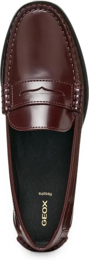 Geox Noemen penny loafers met gepolijste afwerking Rood - Foto 4