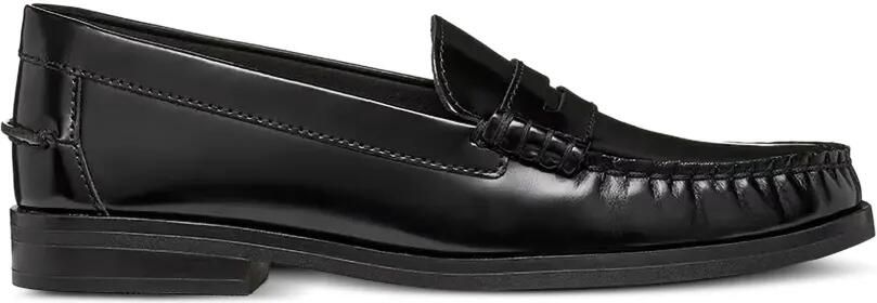 Geox Noemen penny loafers met gepolijste afwerking Zwart