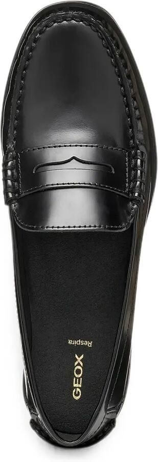 Geox Noemen penny loafers met gepolijste afwerking Zwart - Foto 4