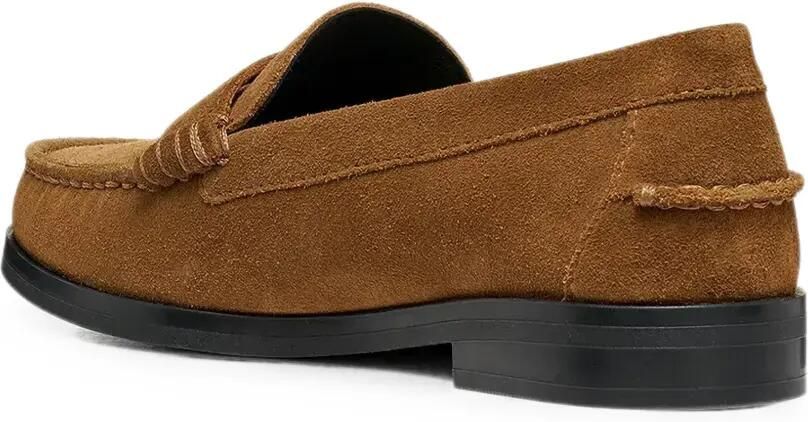 Geox Noemen suède penny loafers Bruin - Foto 3