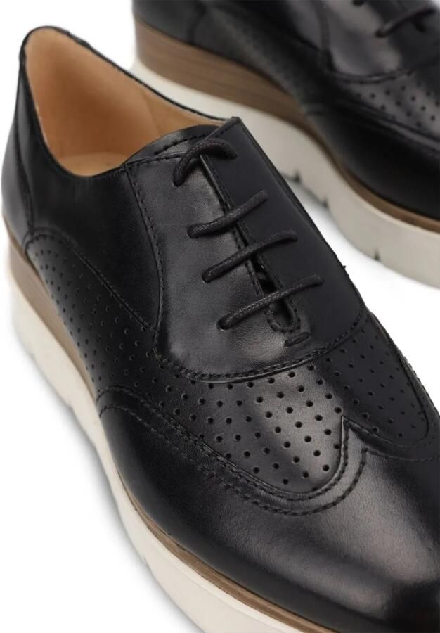 Geox Oxford schoenen met plateauzool en brogue-detail Zwart - Foto 3