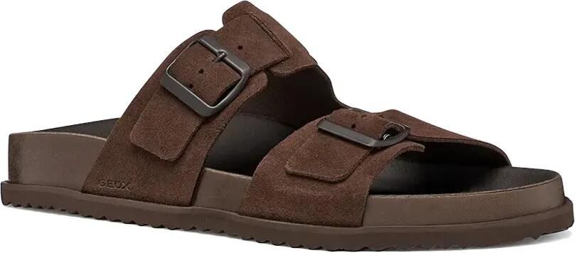 Geox Parnaiba leren sandalen met gespsluiting Bruin - Foto 5