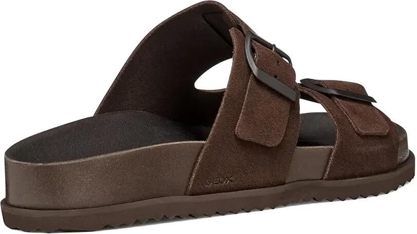 Geox Parnaiba leren sandalen met gespsluiting Bruin - Foto 2
