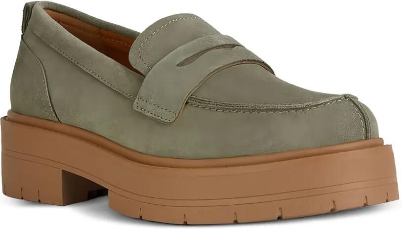 Geox Penny loafers met plateauzool Groen - Foto 4
