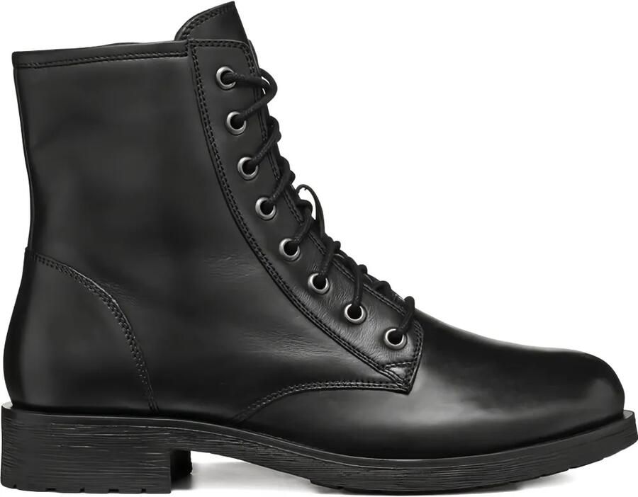 Geox Rawelle combat boots Zwart