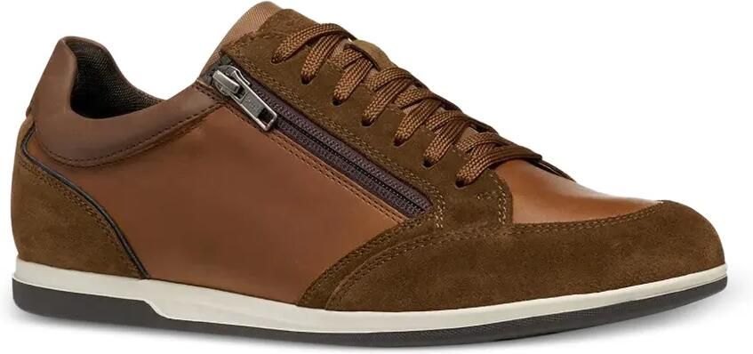 Geox Renan sneakers met vlakken en rits aan de zijkant Bruin - Foto 3