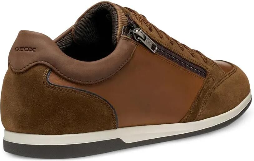 Geox Renan sneakers met vlakken en rits aan de zijkant Bruin - Foto 2