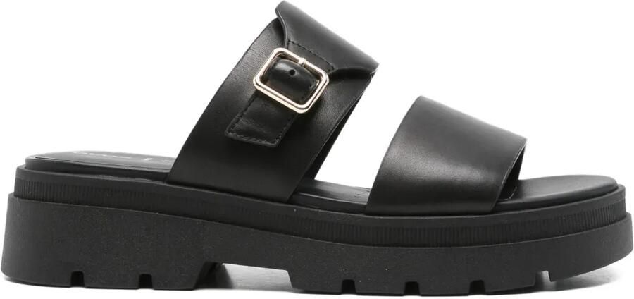 Geox Sandalen met gespdetail Zwart