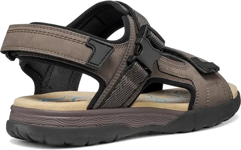 Geox Sandalen met klittenband en gespsluiting Bruin - Foto 3