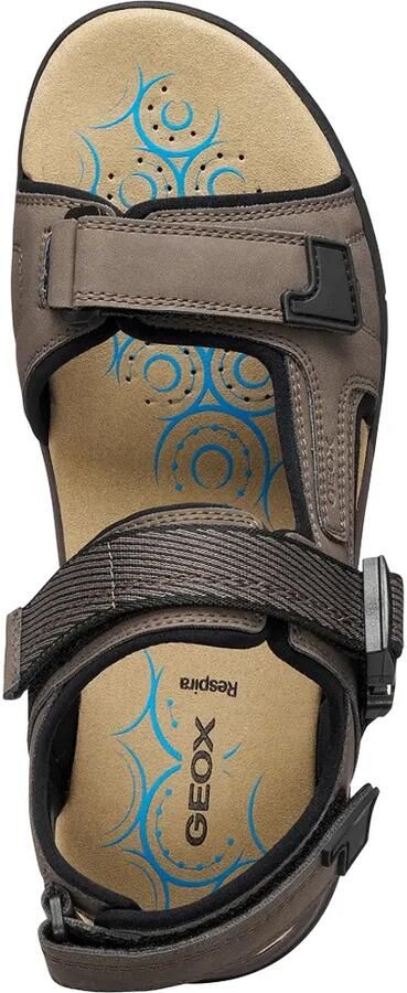 Geox Sandalen met klittenband en gespsluiting Bruin - Foto 5