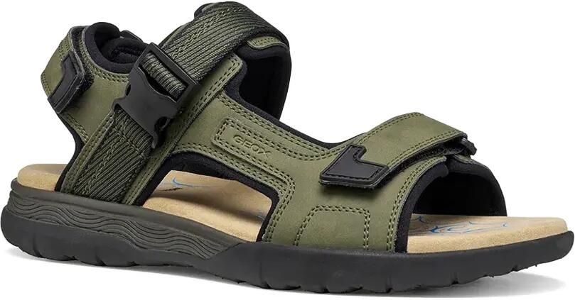 Geox Sandalen met klittenband en gespsluiting Groen - Foto 4