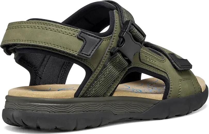 Geox Sandalen met klittenband en gespsluiting Groen - Foto 3