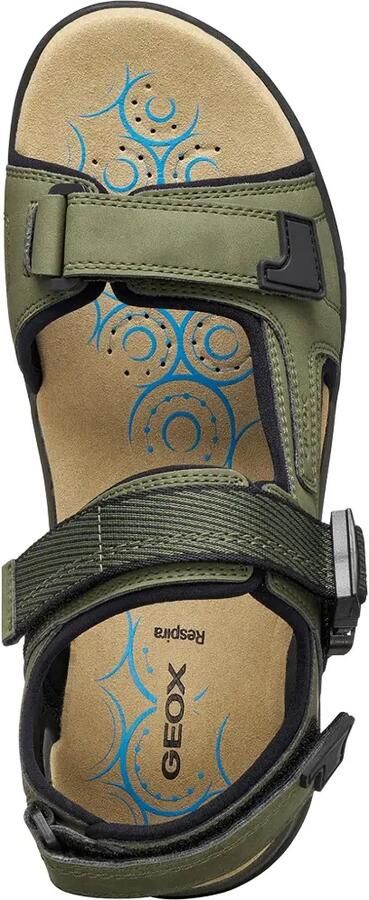 Geox Sandalen met klittenband en gespsluiting Groen - Foto 5