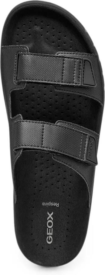 Geox Sandalen met klittenband en textuur Zwart - Foto 4