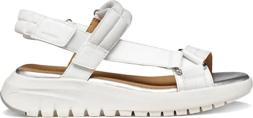 Geox Sandalen met plateauzool Wit