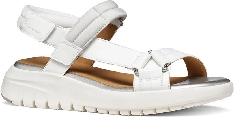Geox Sandalen met plateauzool Wit - Foto 4